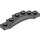 LEGO Dark Stone Gray Mudguard Plate 1 x 6 with Edge (4925 / 62361)