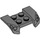 LEGO Dark Stone Gray Mudguard Plate 2 x 4 with Overhanging Headlights (44674)