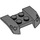 LEGO Dark Stone Gray Mudguard Plate 2 x 4 with Overhanging Headlights (44674)