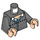 LEGO Dark Stone Gray Neville Longbottom Torso (973 / 76382)