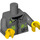 LEGO Dunkles Steingrau Paintball Player Torso (973 / 88585)