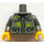 LEGO Ciemny kamienny szary Paintball Player Tułów (973 / 88585)