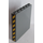 LEGO Dark Stone Gray Panel 1 x 6 x 5 with Black and Yellow Danger Stripes (Both Sides) Sticker (59349)