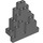 LEGO Dark Stone Gray Panel 3 x 8 x 7 Rock Triangular (6083)