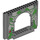 LEGO Donker steengrijs Paneel 4 x 16 x 10 met Gate Gat met Rood button en Ivy (15626 / 38170)