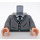 LEGO Dunkles Steingrau Pansy Parkinson Minifig Torso (973 / 76382)