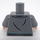 LEGO Dark Stone Gray Pansy Parkinson with Gray Cardigan Minifig Torso (973 / 76382)