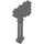 LEGO Dark Stone Gray Pixelated Axe (18788)