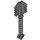 LEGO Dark Stone Gray Pixelated Shovel (18791)