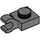 LEGO Dark Stone Gray Plate 1 x 1 with Horizontal Clip (Flat Fronted Clip) (6019)