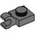 LEGO Dunkles Steingrau Platte 1 x 1 mit Horizontaler Clip (Clip mit flacher Vorderseite) (6019)