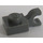 LEGO Dark Stone Gray Plate 1 x 1 with Horizontal Clip (Flat Fronted Clip) (6019)