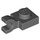 LEGO Dark Stone Gray Plate 1 x 1 with Horizontal Clip (Flat Fronted Clip) (6019)