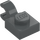 LEGO Dark Stone Gray Plate 1 x 1 with Horizontal Clip (Thick Open &#039;O&#039; Clip) (52738 / 61252)