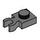 LEGO Dark Stone Gray Plate 1 x 1 with Vertical Clip (Thick Open &#039;O&#039; Clip) (44860 / 60897)