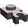 LEGO Gris pierre foncé assiette 1 x 1 avec Verticale Agrafe (Clip en U épais) (4085 / 60897)