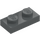 LEGO Dark Stone Gray Plate 1 x 2 (3023 / 28653)