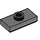 LEGO Dark Stone Gray Plate 1 x 2 with 1 Stud (with Groove) (3794 / 15573)