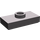 LEGO Gris pierre foncé assiette 1 x 2 avec 1 Stud (avec rainure et support de goujon inférieur) (15573)