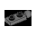 LEGO Gris pierre foncé assiette 1 x 2 avec Fin Rotule (22890)