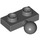 LEGO Dark Stone Gray Plate 1 x 2 with Middle Ball Joint (14417)