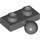 LEGO Dark Stone Gray Plate 1 x 2 with Middle Ball Joint (14417)