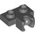 LEGO Dark Stone Gray Plate 1 x 2 with Middle Ball Joint Socket (14704)