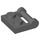 LEGO Dark Stone Gray Plate 1 x 2 with Side Bar Handle (48336)