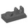 LEGO Dark Stone Gray Plate 1 x 2 with Top Clip with Gap (92280)