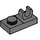 LEGO Dunkles Steingrau Platte 1 x 2 mit oben Clip ohne Lücke (44861)