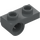 LEGO Dark Stone Gray Plate 1 x 2 with Underside Hole (18677 / 28809)