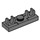 LEGO Gris pierre foncé assiette 1 x 3 avec Verticale Clips (79987)