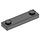 LEGO Dark Stone Gray Plate 1 x 4 with Two Studs without Groove (92593)