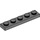 LEGO Dark Stone Gray Plate 1 x 5 (78329)