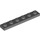 LEGO Dark Stone Gray Plate 1 x 6 with Gray Stripes (3666 / 106730)