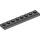 LEGO Dark Stone Gray Plate 1 x 8 with Door Rail (4510)
