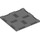 LEGO Gris pierre foncé assiette 16 x 16 x 0.7 avec Cutouts (69958)