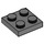 LEGO Dark Stone Gray Plate 2 x 2 (3022 / 94148)