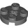 LEGO Dark Stone Gray Plate 2 x 2 Round with Axle Hole (with &#039;X&#039; Axle Hole) (4032)