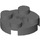 LEGO Gris pierre foncé assiette 2 x 2 Rond avec Essieu Trou (avec trou d&#039;axe &#039;X&#039;) (4032)