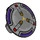 LEGO Dark Stone Gray Plate 2 x 2 Round with Rounded Bottom with Zurg Access Hatch (2654 / 93367)