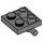 LEGO Dark Stone Gray Plate 2 x 2 with Bottom Bar (5066)