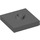 LEGO Dark Stone Gray Plate 2 x 2 with Groove and 1 Center Stud (23893 / 87580)