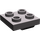 LEGO Dunkles Steingrau Platte 2 x 2 mit Loch ohne untere Kreuzstütze (2444)