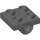 LEGO Dark Stone Gray Plate 2 x 2 with Hole without Underneath Cross Support (2444)
