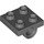 LEGO Dark Stone Gray Plate 2 x 2 with Hole without Underneath Cross Support (2444)