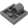 LEGO Dunkles Steingrau Platte 2 x 2 mit Loch ohne untere Kreuzstütze (2444)