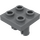 LEGO Dunkles Steingrau Platte 2 x 2 mit Zwei Unterseite Pins (15092 / 49131)