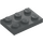 LEGO Dark Stone Gray Plate 2 x 3 (3021)