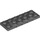 LEGO Dark Stone Gray Plate 2 x 6 x 0.7 with 4 Studs on Side (72132 / 87609)